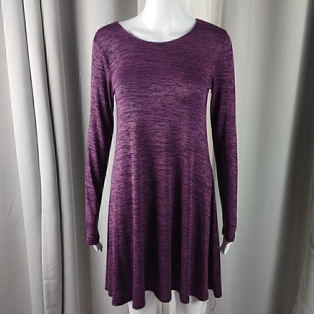 Gap Purple Long Sleeve Knit Dress Women’s Size XS
